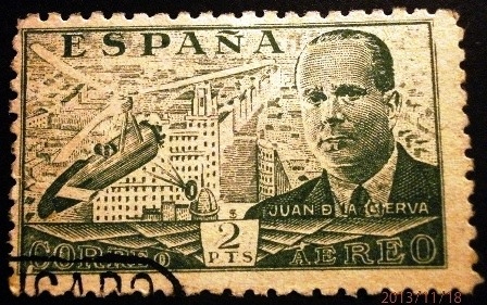 ESPAÑA 1939 Juan de la Cierva. Correo aéreo