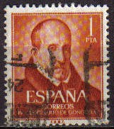 España 1961 1370 Sello º Luis de Gongora y Argote 1pta Timbre Espagne Spain Spagna