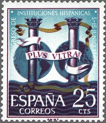 ESPAÑA 1963 1513 Sello Nuevo Congreso Instituciones Hispánicas Yv1176