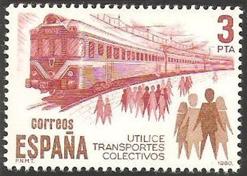 2560 - Utilice transportes colectivos, ferrocarril