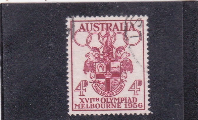 ESCUDO OLIMPIADA MELBOURNE 1956