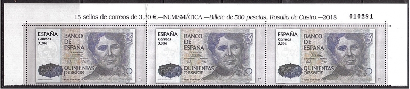 Numismática- Billete de 500 ptas