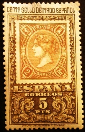 ESPAÑA 1965 Centenario del 1º Sello Dentado