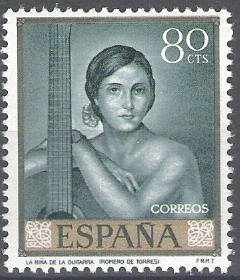 1660 Julio Romero de Torres. Niña de la guitarra.