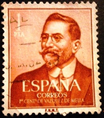 ESPAÑA 1961  I Centenario del nacimiento de Juan Vázquez de Mella 