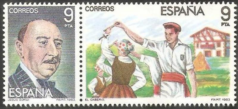 2701-2702, maestros de la zarzuela, Jesús Guridi