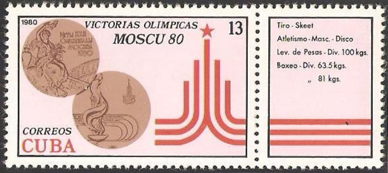 victorias olimpicas moscu 80, 5 medallas de bronce