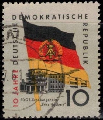 10 años de la DDR.FDGB casa de vacaciones Fritz Heckert.