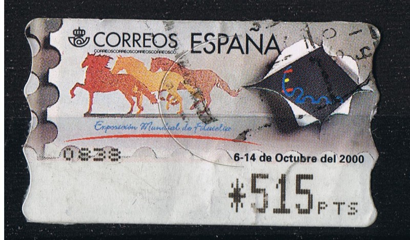 ATMS  Exposición Mundial de Filatelia Octubre  2000