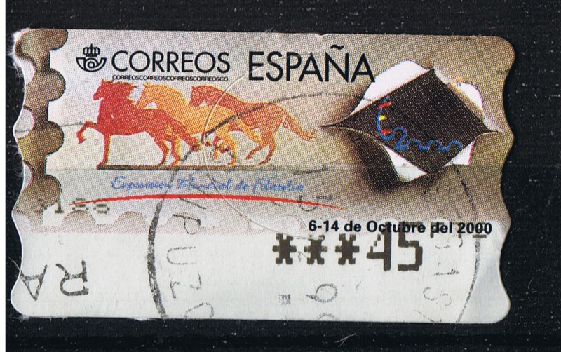 ATMS  Exposición Mundial de Filatelia Octubre  2000