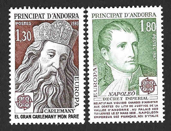 279-280 - Carlomagno y Napoleón (ANDORRA FRANCIA)