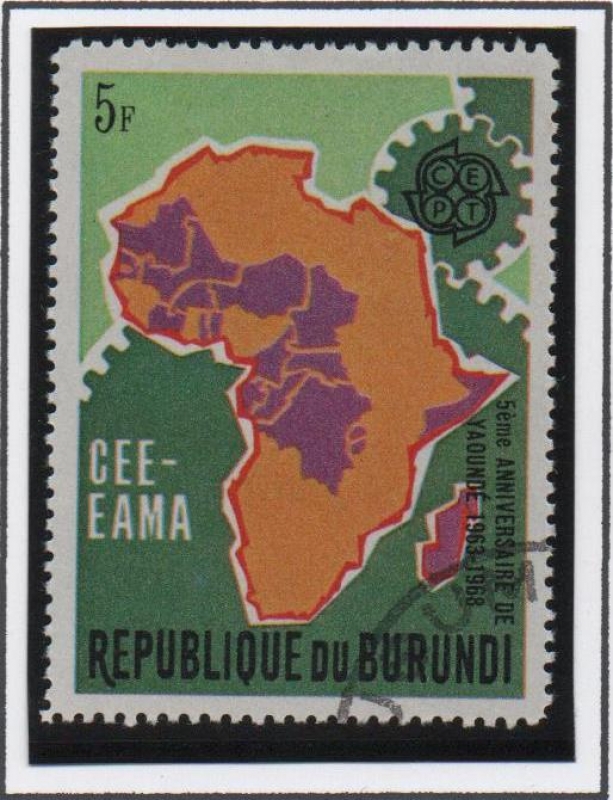 CEE-EAMA: Mapa d' Africa