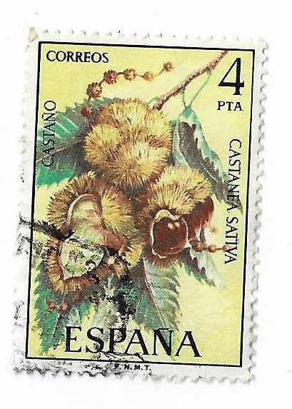 Edifil 2257. Flora hispánica. Castaño