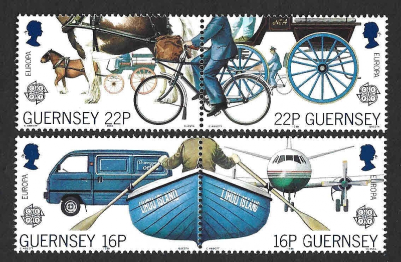 382a-384a - Transporte (GUERNSEY)