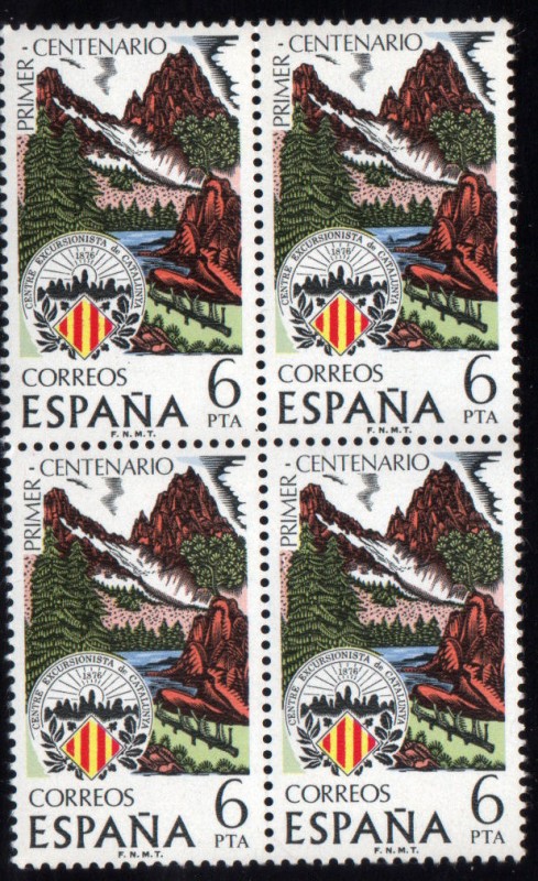 1976 B4 Centenario Centro Excursionista de Cataluña Edifil 2307