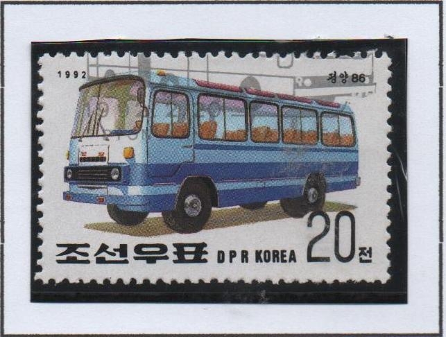 Transportes: Bus, Pyongyang 86