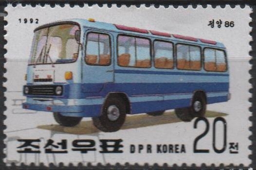 Transportes: Bus, Pyongyang 86