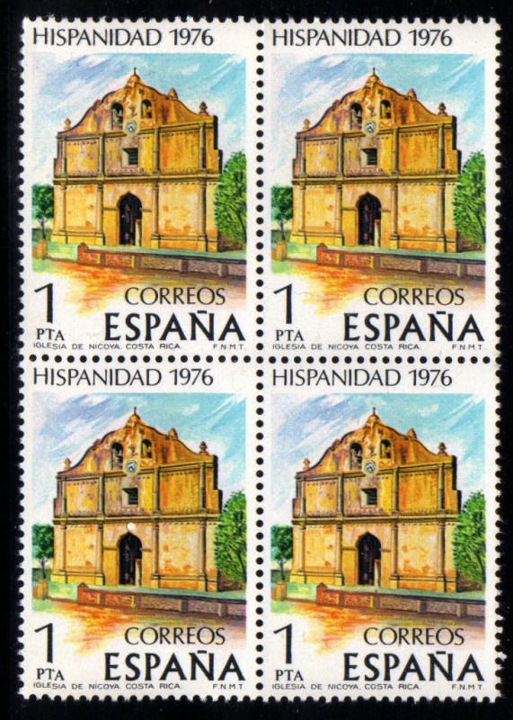 1976 B4 Hispanidad Costa Rica: Iglrsia de Nicoya Edifil 2371