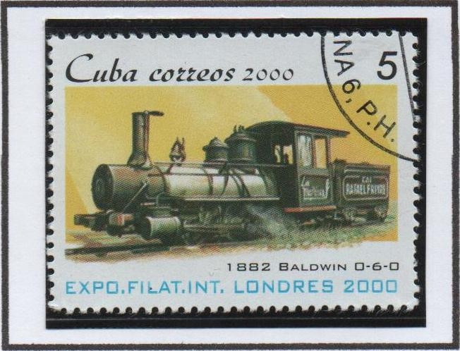 EXPO Filat. Londres'2000: Baldwin 0-6-0 1882