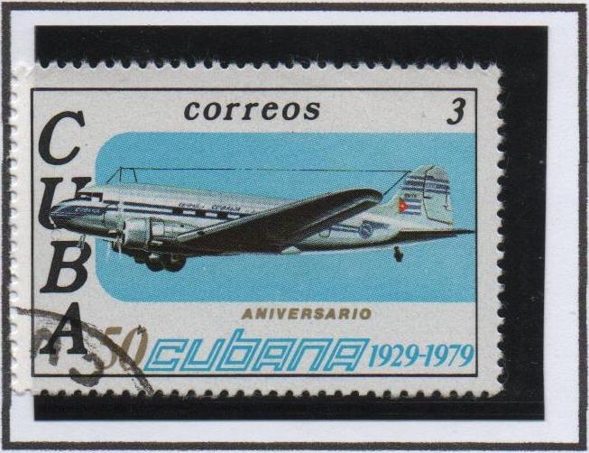 50 Aniv. d' l' Aerolíneas Cubanas: Duglas DC.3