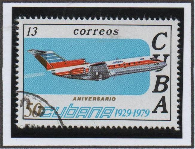 50 Aniv. d' l' Aerolíneas Cubanas: LlyshinII-14