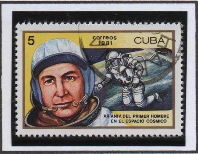 20 Aniv. d' primer hobre en el Espacio: Aleksei A. Leonov