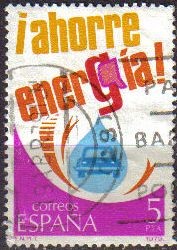 ESPAÑA 1979 2508 Sello Ahorro de Energía. Automóvil Usado