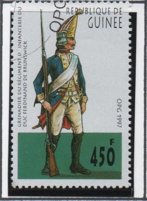 Antigos uniformes Alemanes: Grenadier Reg. Duque Ferdinand