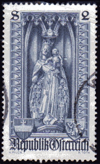 1969 V Centenario de la Diocesis de Viena: Virgen con Manto