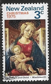 Navidad 1975 - La Virgen y el Niño de Zanobi Machiavelli