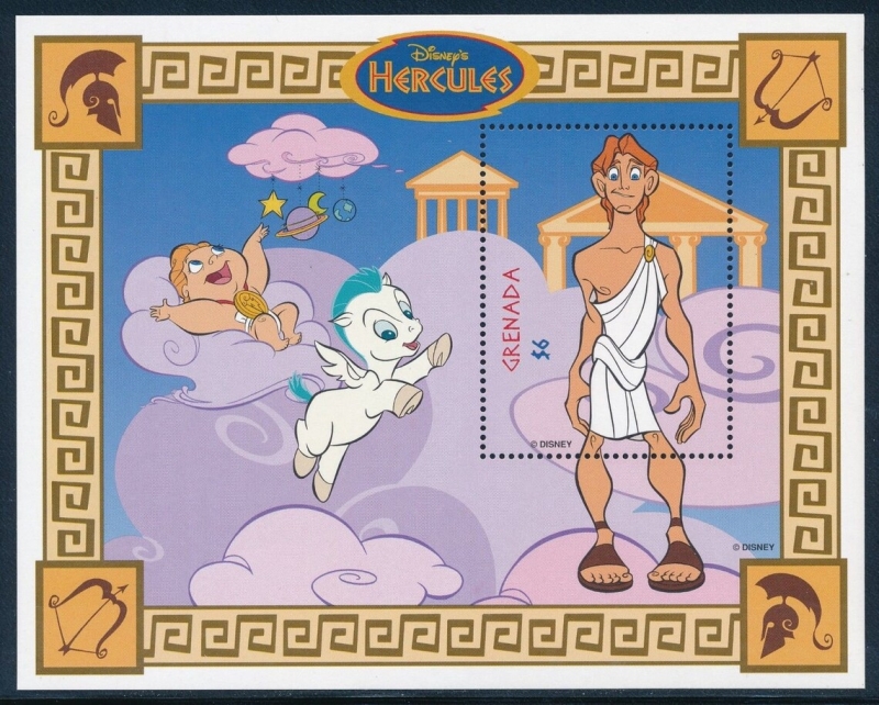 Grenada 1997 Walt Disney Hercules buena hoja muy fina **