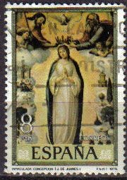 ESPAÑA 1979 2537 Sello Día del Sello. Juan de Juanes IV Cent. de su Muerte Inmaculada Concepción Usa