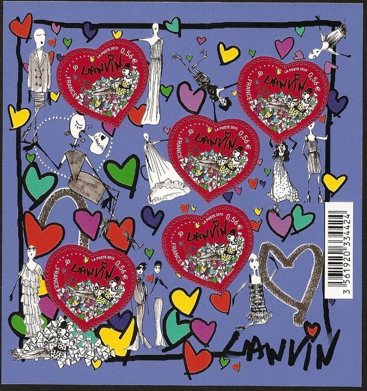 Corazones - 120 aniversario  moda  Jeanne Lanvin - HB