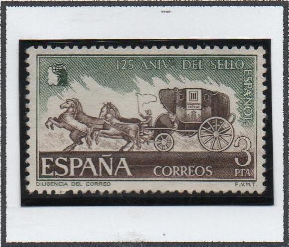 125 Aniv. d' Sello Español: Diligencia d' Correos