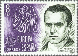 ESPAÑA 1980 2568 Sello Nuevo Europa CEPT Federico Garcia Lorca Yvert2215 Scott2208