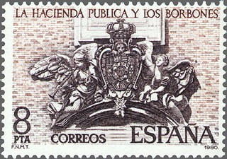 ESPAÑA 1980 2573 Sello Nuevo La Hacienda Publica y los Borbones Escudo Aduana Madrid Yvert2219 Scott