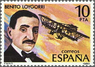 ESPAÑA 1980 2596 Sello Nuevo Pioneros aviación Benito Loygorri Pimentel Yvert2230 Scott2226