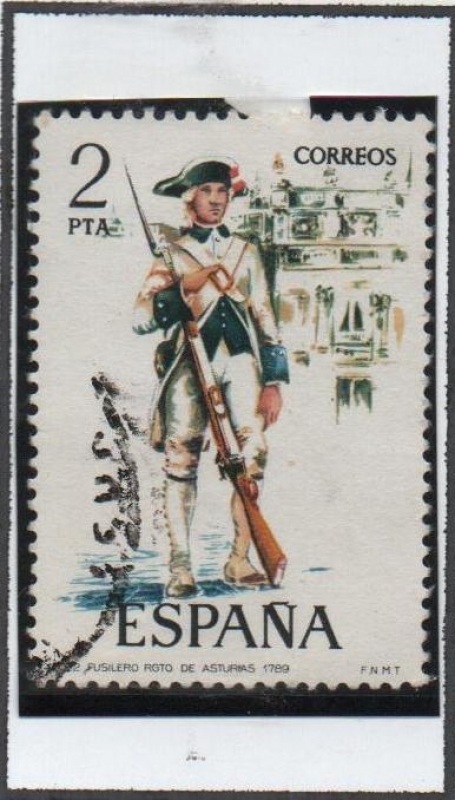 Fusilero d' regimiento d' Asturias