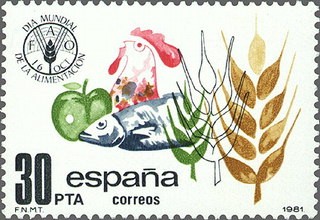 ESPAÑA 1981 2629 Sello Nuevo Dia Mundial de la Alimentacion Alegoria Yvert2257 Scott2251