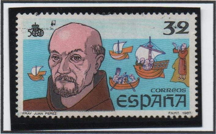 V Centenario d' Descubrimiento d' América: Fray Juan Pérez