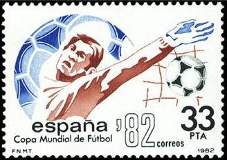 ESPAÑA 1982 2662 Sello Nuevo Copa Mundial de Futbol ESPAÑA'82 Consecución de un tanto Yvert2289 Scot