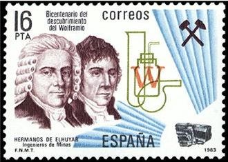 ESPAÑA 1983 2715 Sello Nuevo Efemerides Descubrimiento del Wolframio por Hermanos Elhuyar Yvert2332