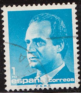 ESPAÑA 1985 2794 Sello Serie Basica Rey D. Juan Carlos I Efigie 1 pta Usado Michel2678