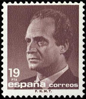 ESPAÑA 1986 2834 Sello Nuevo Serie Básica Rey D. Juan Carlos I Efigie 19 pts sin goma Yvert2475 Mich