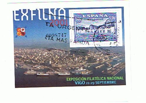 Exfilna 2001 Exposi. Filatelica Nacional  Vigom Zona franca