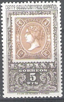 Centenario del sello dentado español.
