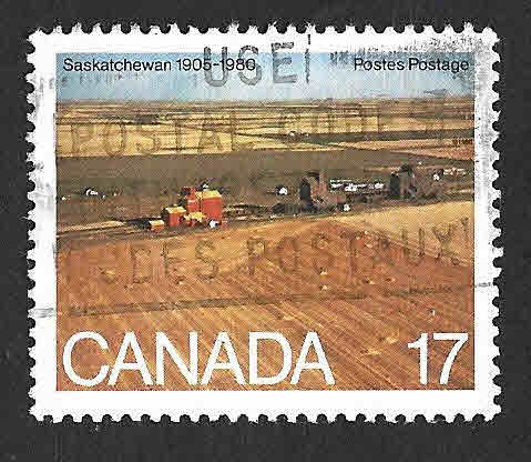 863 - LXXV Aniversario de la Creación de Saskatchewan y Alberta como Provincias