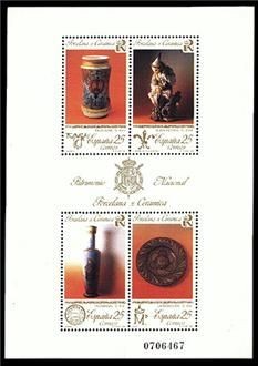 ESPAÑA 1991 3115 HB Sellos Patrimonio Artístico Nacional Porcelana y Cerámica MichelB40 Scott2647