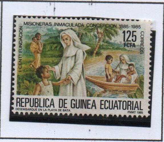 Misioneras Inmaculada Concepcion, Desenbarco en l' playa