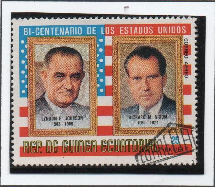 Presidentes d' América, Lyndon B. Johnson y  Richard M.Nixon